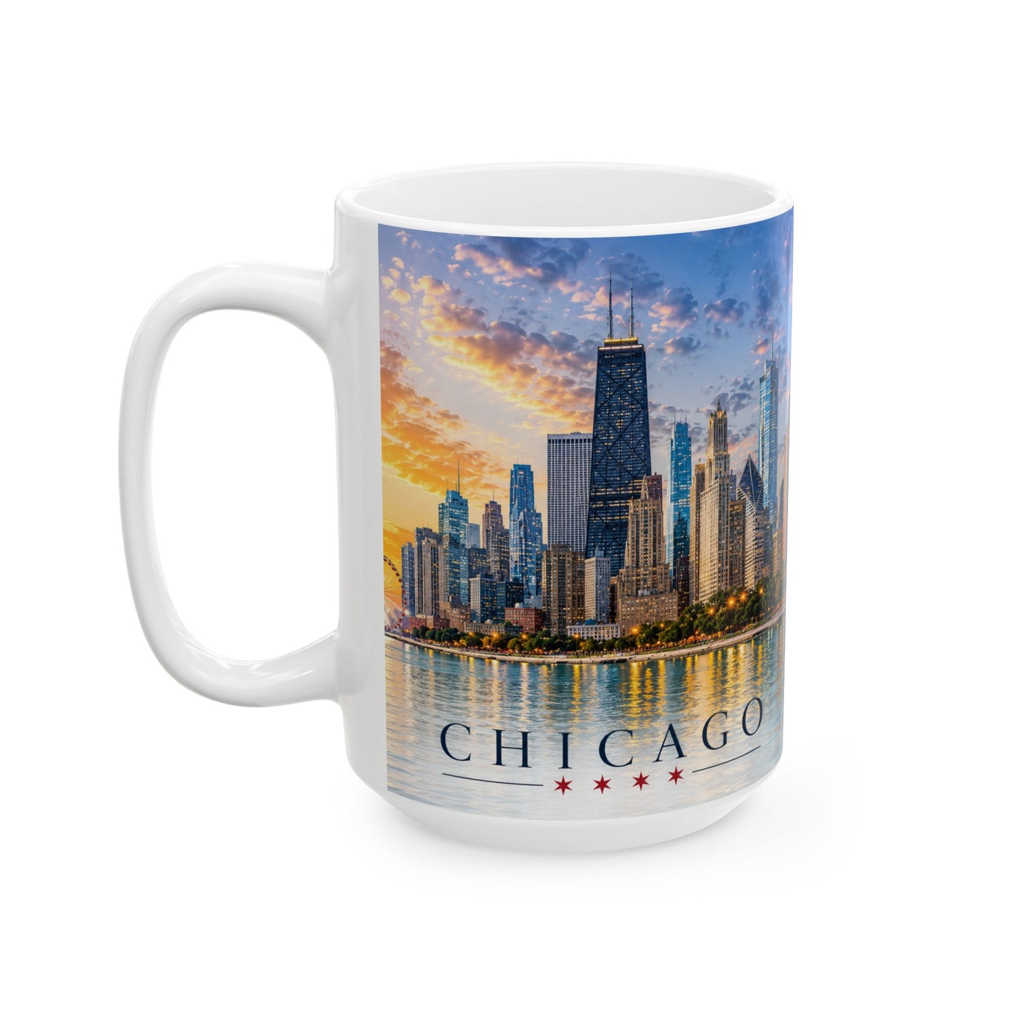 Wholesale A Chicago Skyline Porcelian Mug – 15 oz