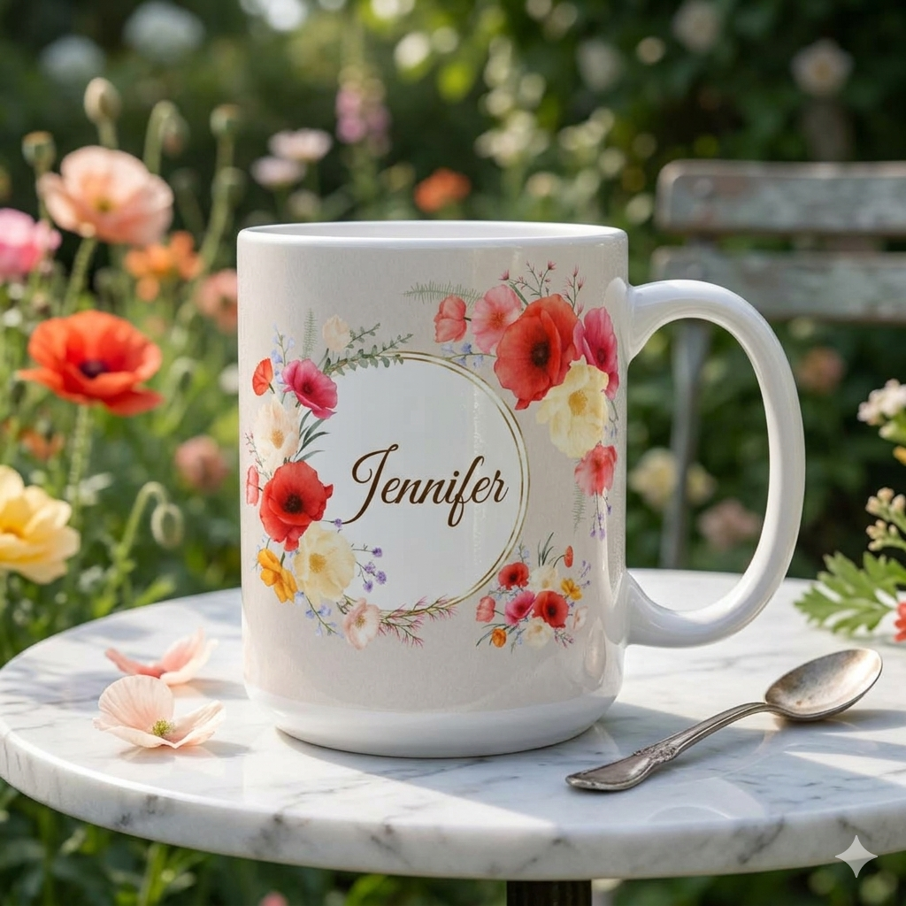 Custom Name Coffee Mug for Her 15 oz. Price includes personalization