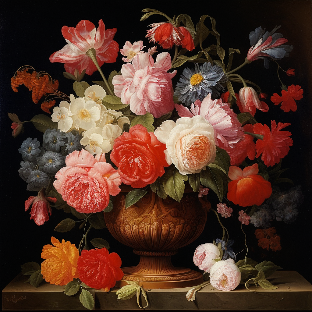 Flowers Wall Art Print Style NO 233