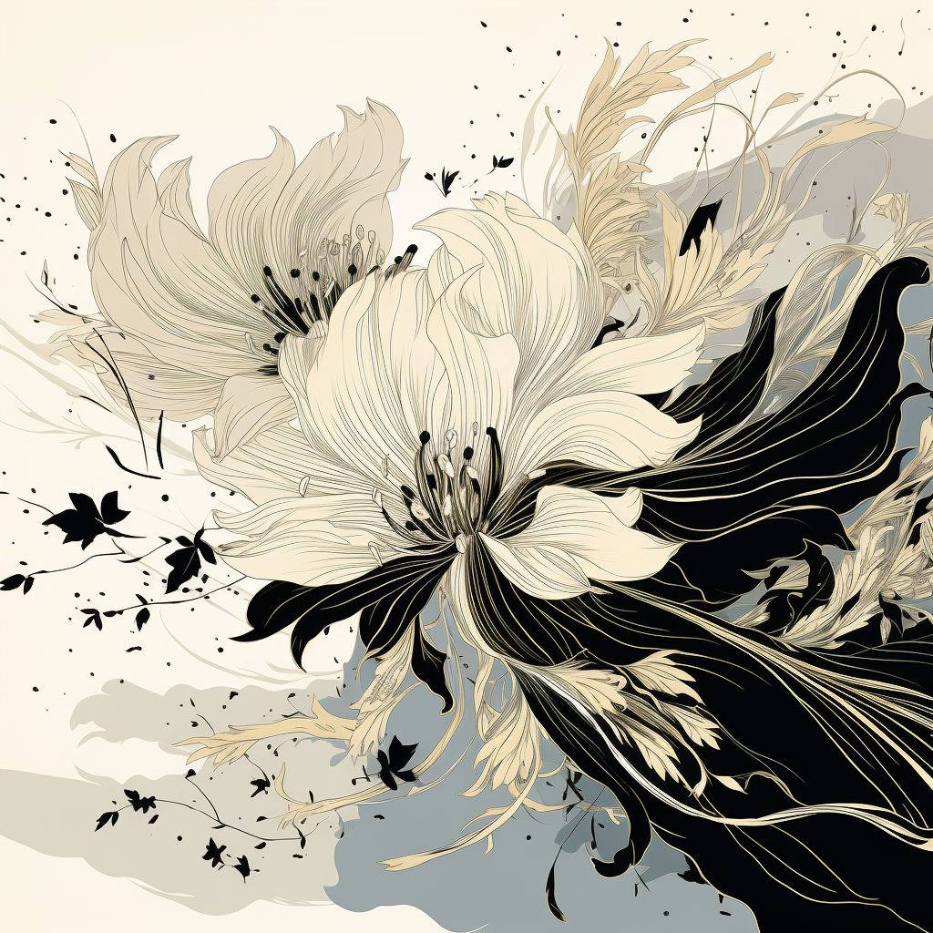 Flowers Wall Art Print Style NO 234