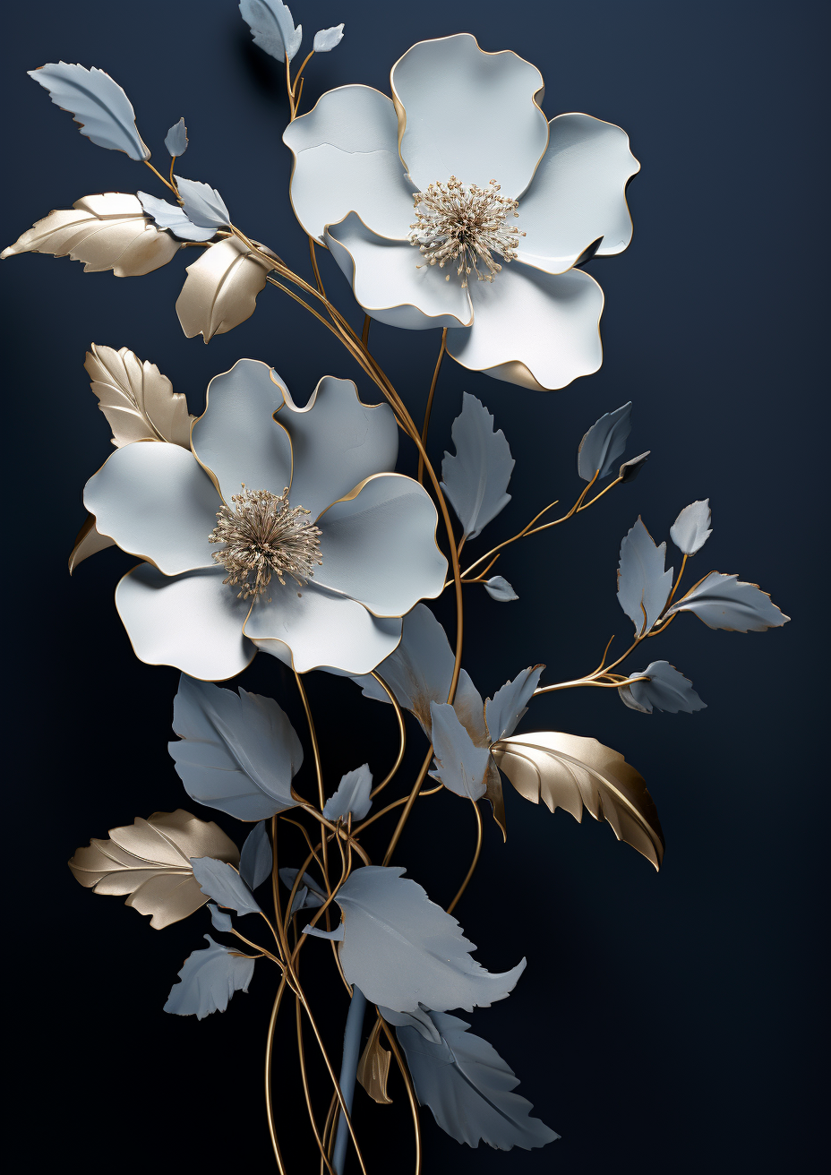 Flowers Wall Art Print Style NO 222