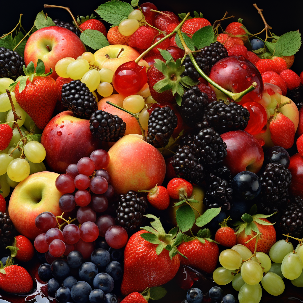 Fruits and Vegetables Collage NO 144