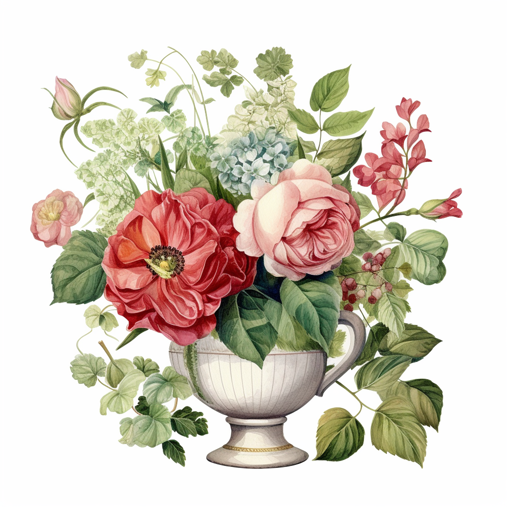 Flowers Wall Art Print Style NO 312