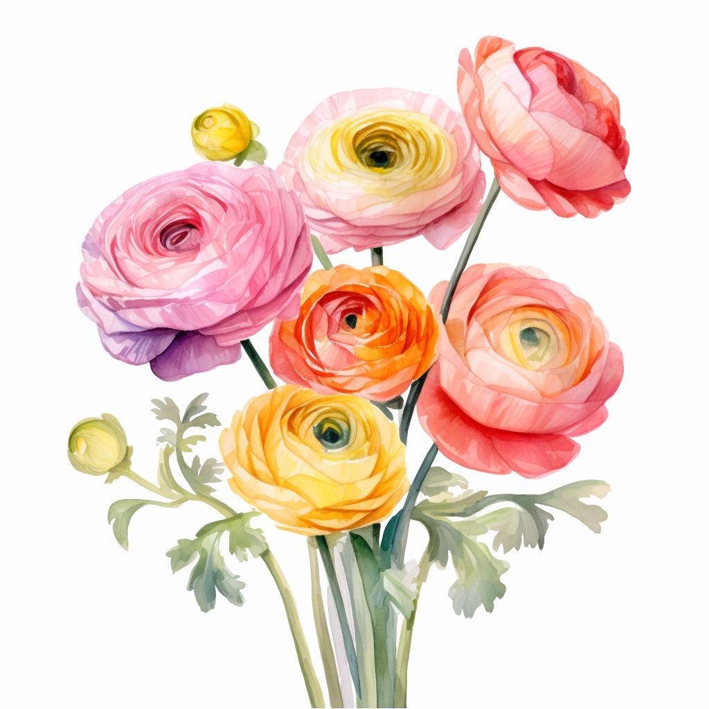 Flowers Wall Art Print Style NO 318