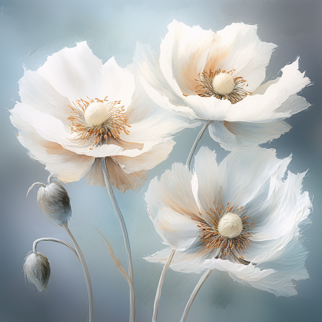 Flowers Wall Art Print Style NO 319