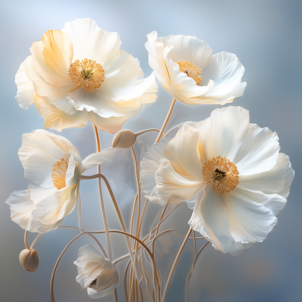 Flowers Wall Art Print Style NO 320