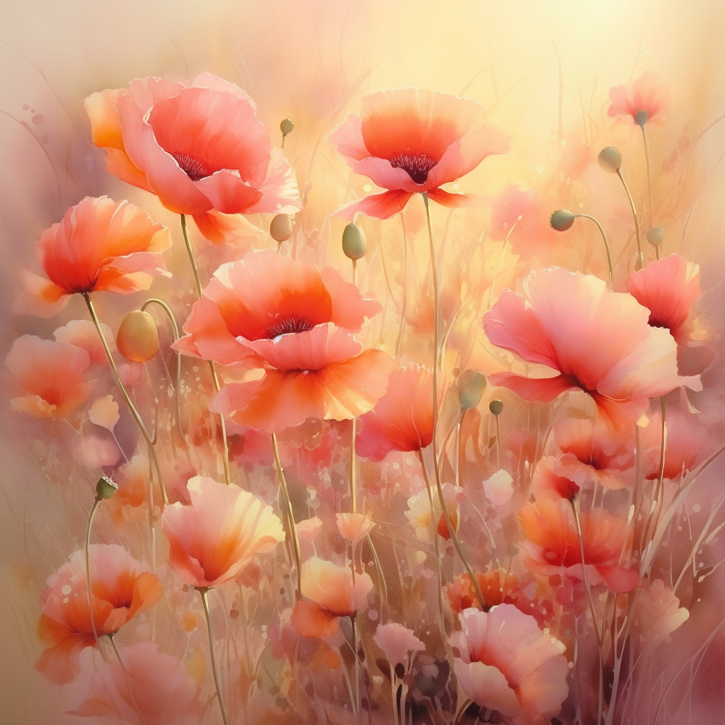 Flowers Wall Art Print Style NO 231