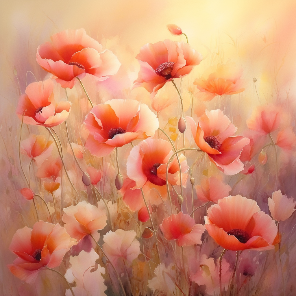 Flowers Wall Art Print Style NO 232