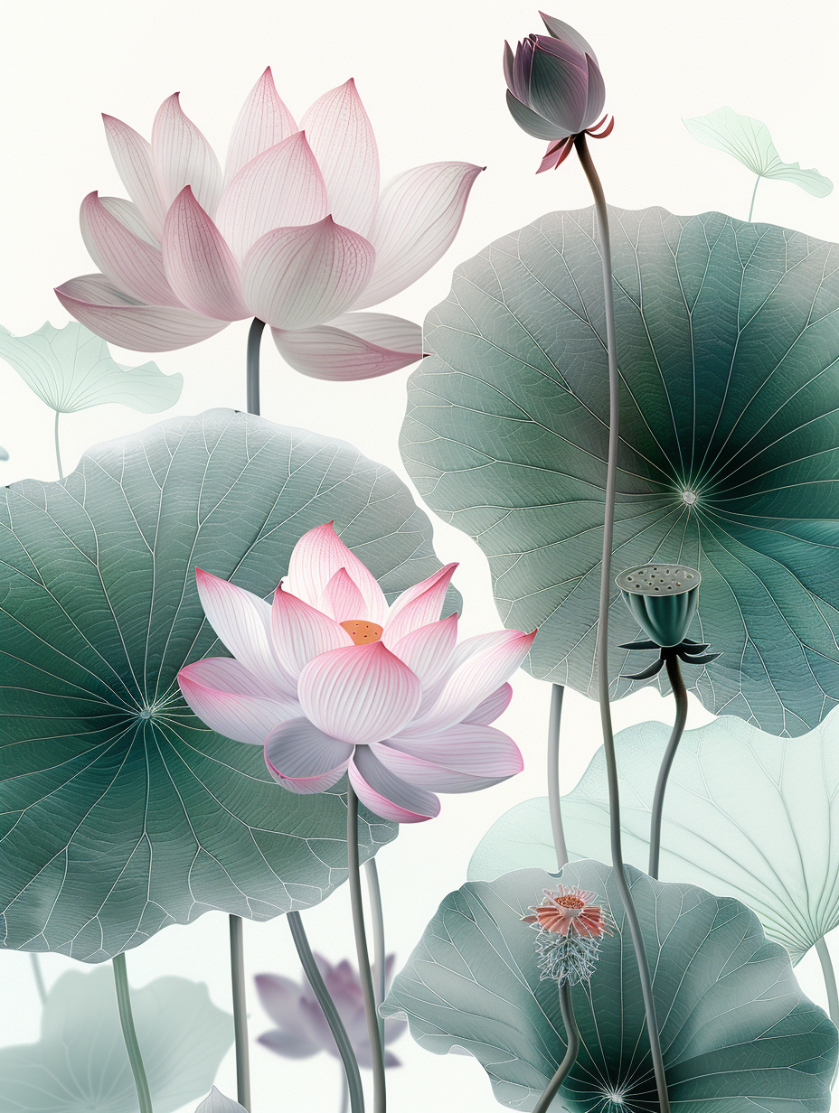 Flowers Wall Art Print Style NO 216