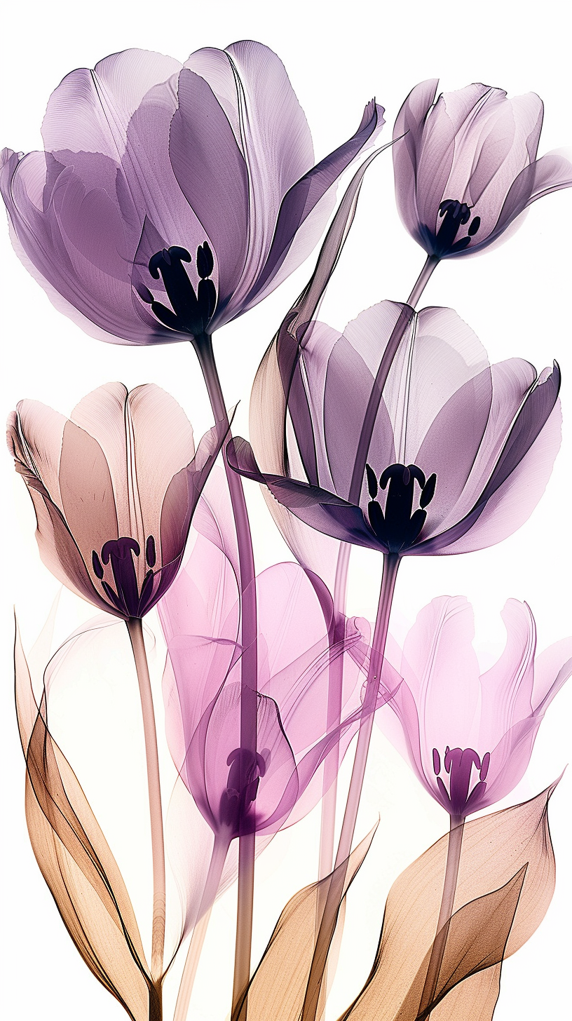 Flowers Wall Art Print Style NO 97