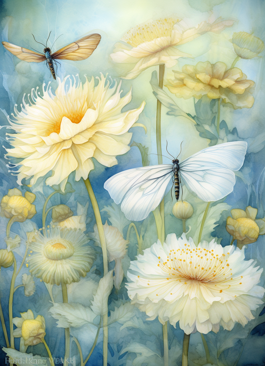 Flowers Wall Art Print Style NO 70