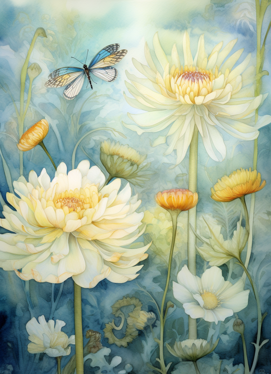 Flowers Wall Art Print Style NO 71