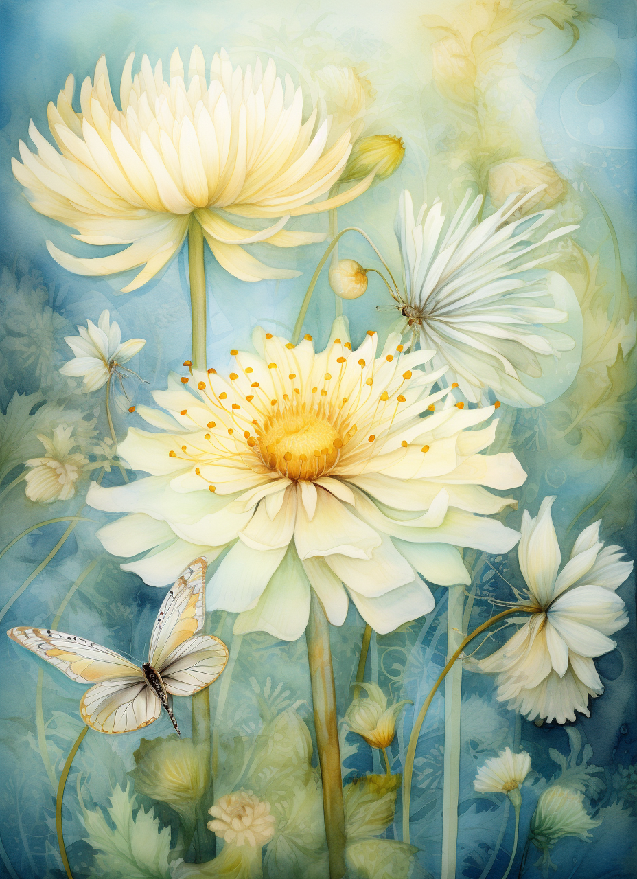 Flowers Wall Art Print Style NO 72