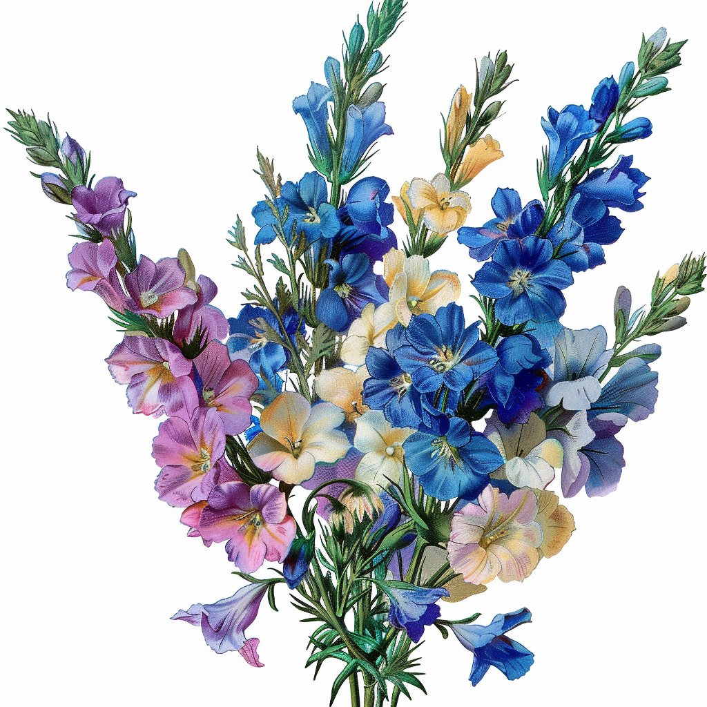 Flowers Wall Art Print Style NO 258