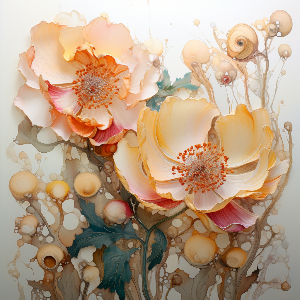 Flowers Wall Art Print Style NO 270