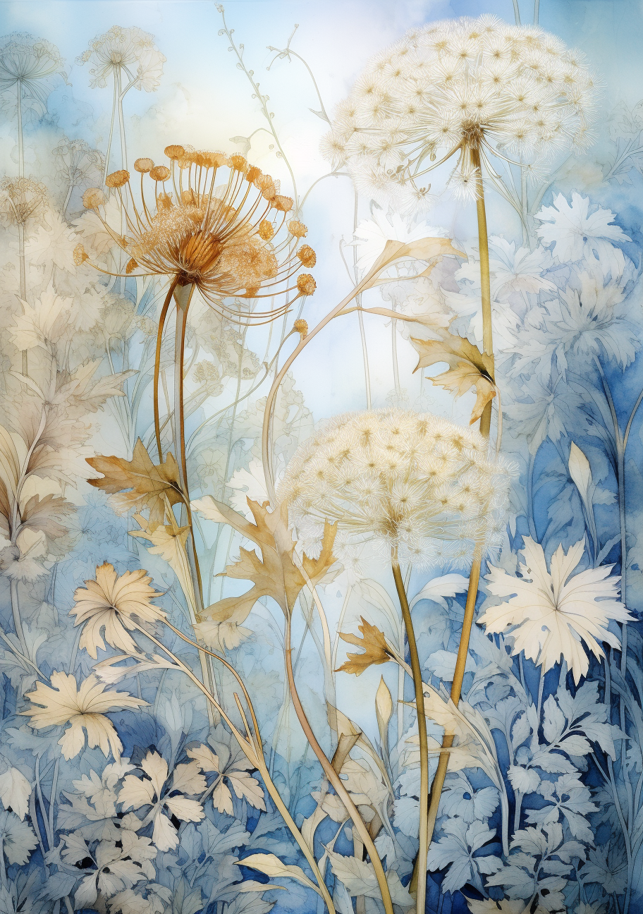 Flowers Wall Art Print Style NO 143