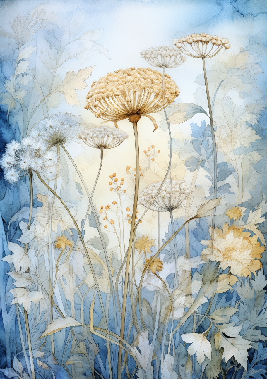 Flowers Wall Art Print Style NO 146