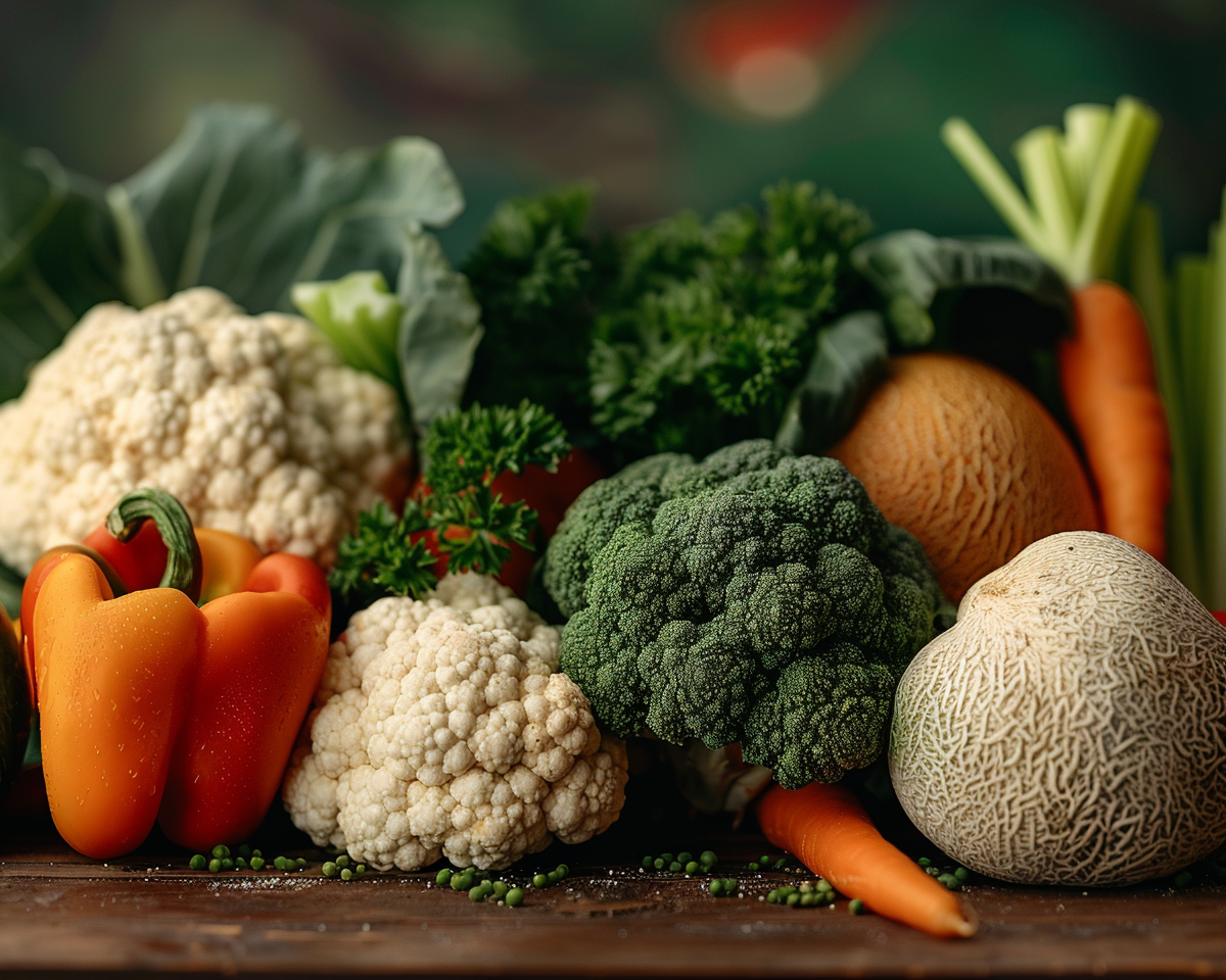 Fruits and Vegetables Collage NO 127