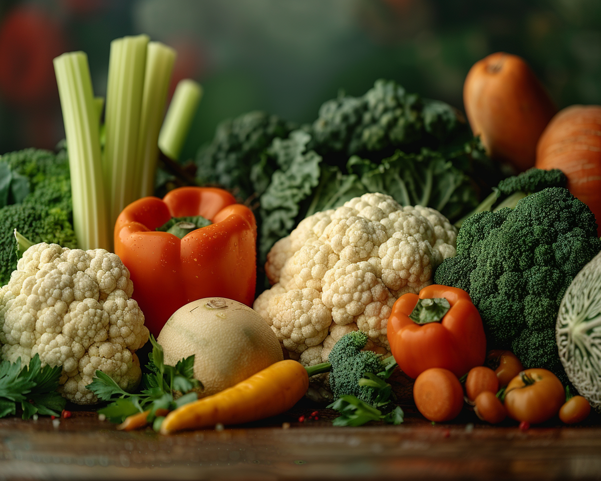 Fruits and Vegetables Collage NO 128