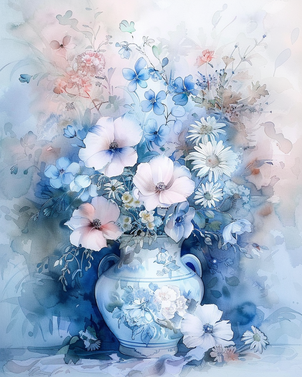 Flowers Wall Art Print Style NO 209