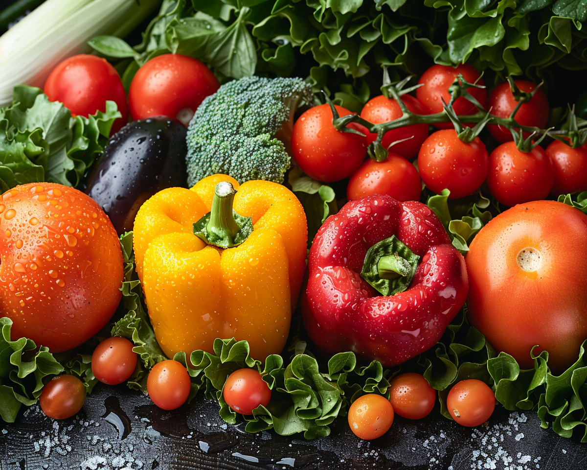 Fruits and Vegetables Collage NO 103