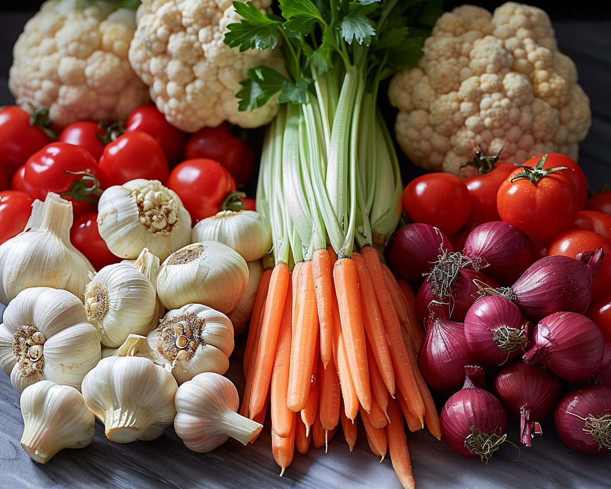 Fruits and Vegetables Collage NO 104