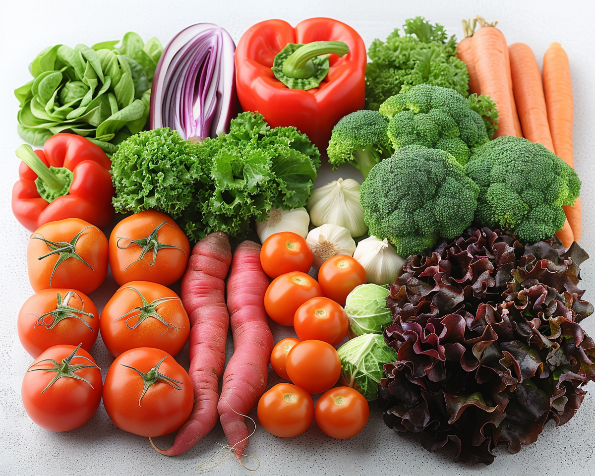 Fruits and Vegetables Collage NO 105