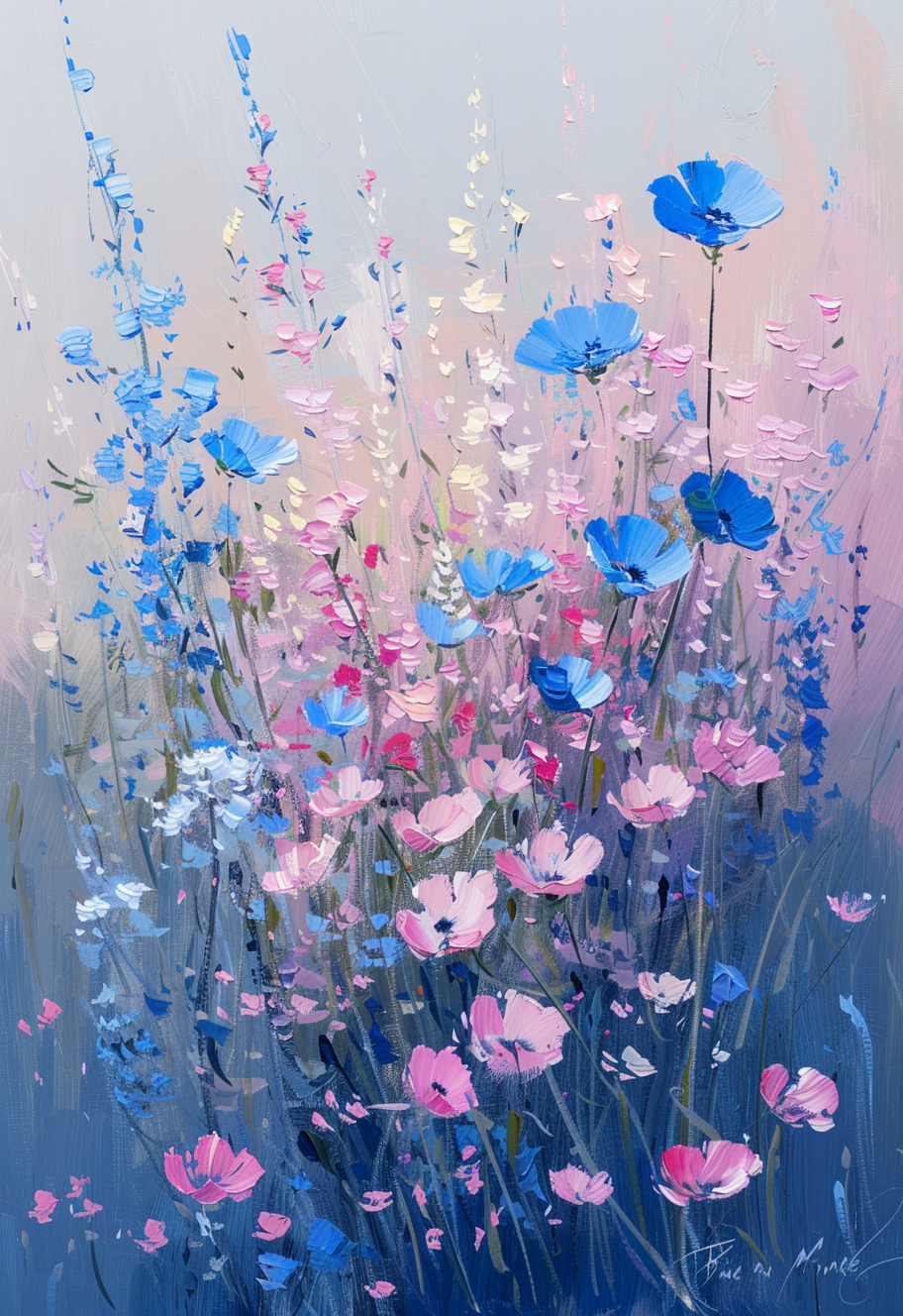 Flowers Wall Art Print Style NO 171