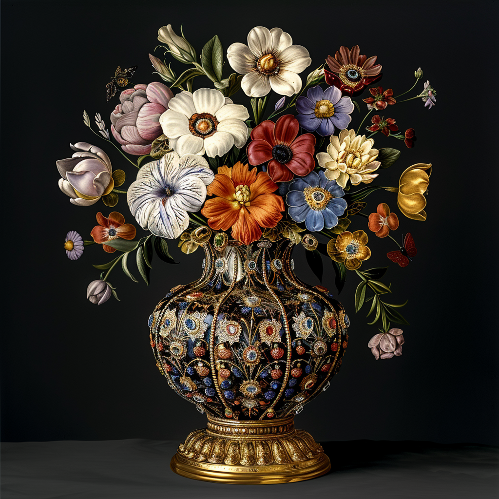 Flowers Wall Art Print Style NO 296