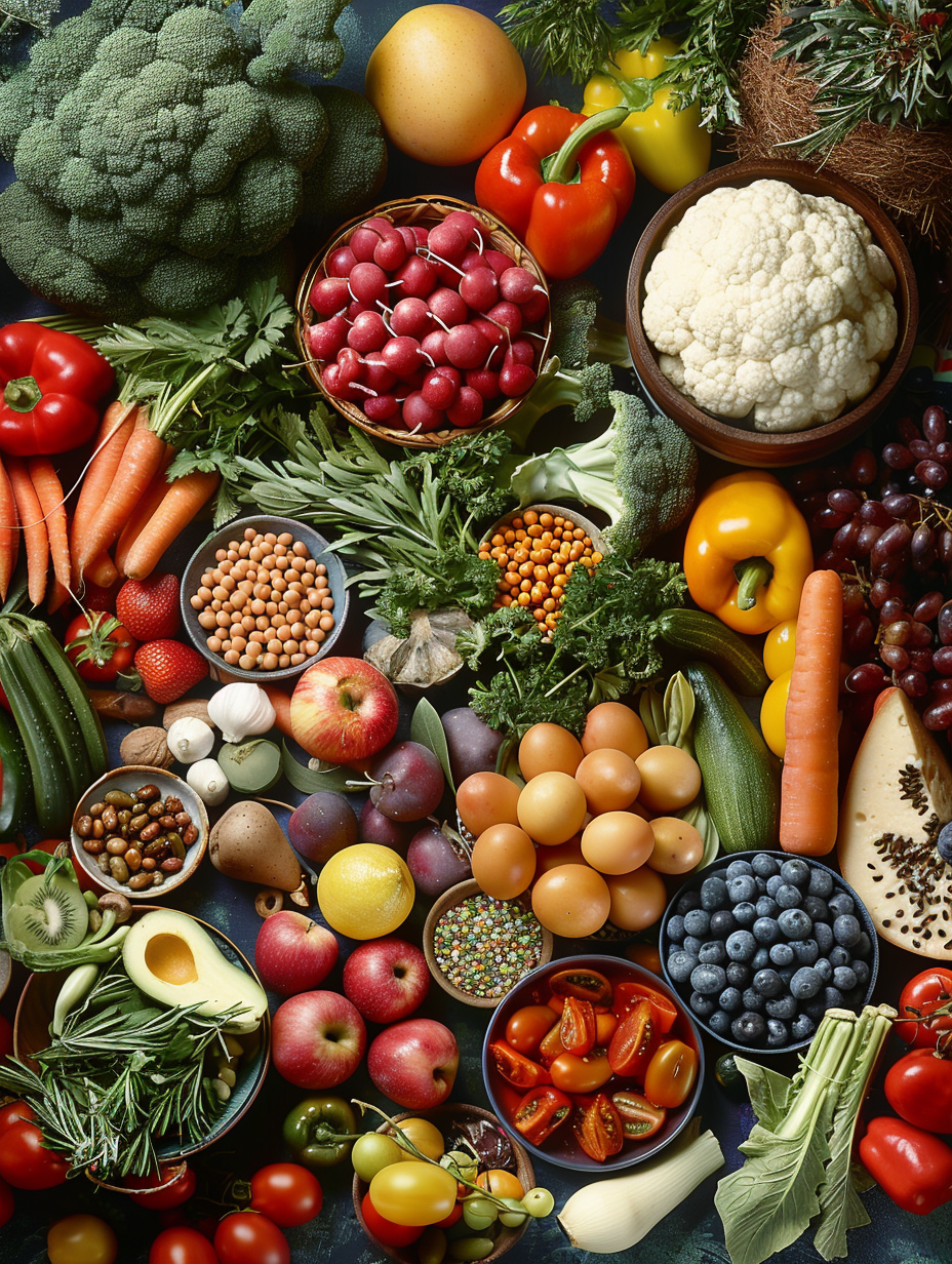 Fruits and Vegetables Collage NO 131