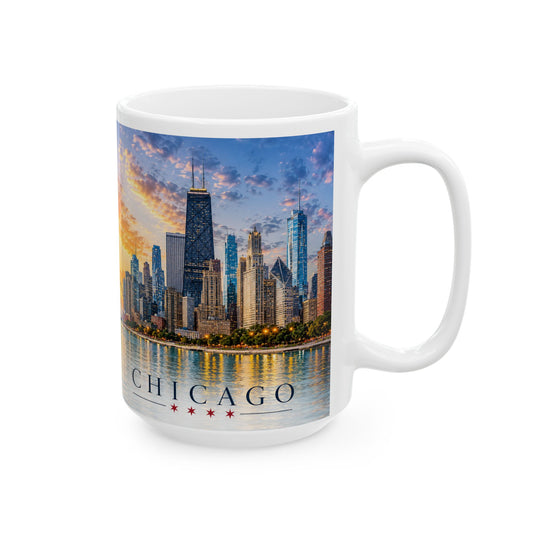 Wholesale A Chicago Skyline Porcelian Mug – 15 oz
