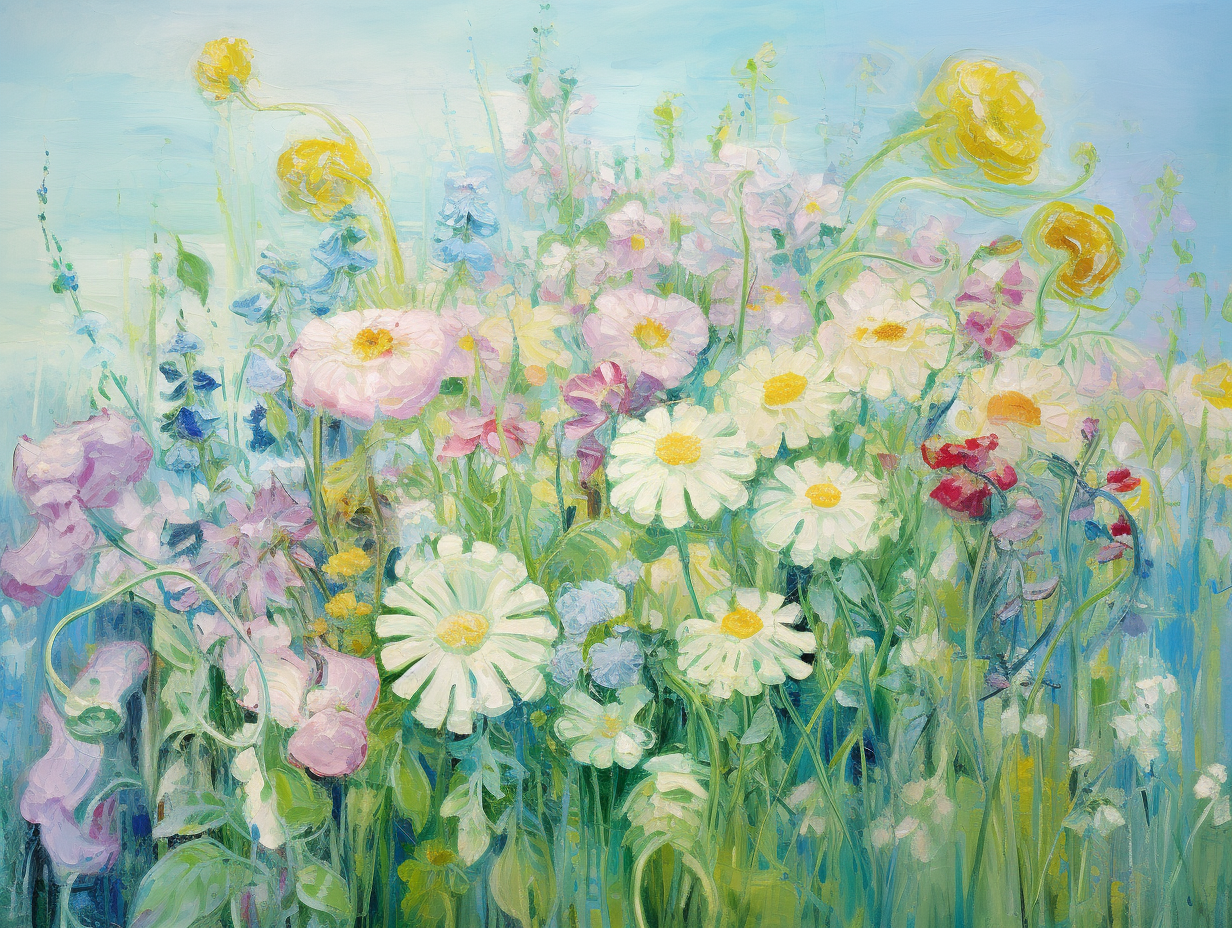 "Floral Whispers in the Breeze" GICLEE ART PRINT