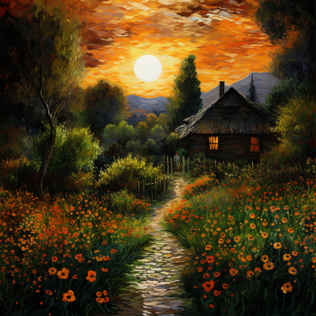 "Golden Days in the Countryside" GICLEE ART PRINT