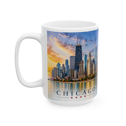 Wholesale A Chicago Skyline Porcelian Mug – 15 oz
