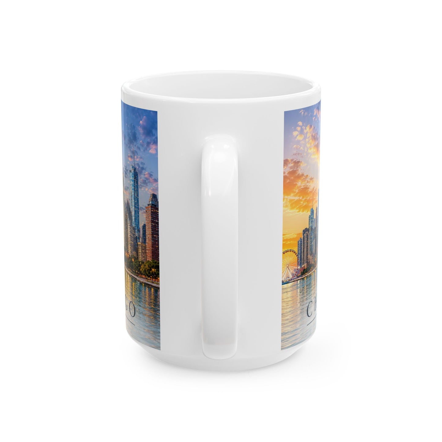 Wholesale A Chicago Skyline Porcelian Mug – 15 oz