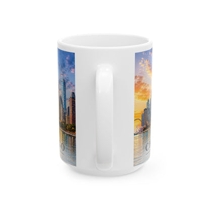 Wholesale A Chicago Skyline Porcelian Mug – 15 oz