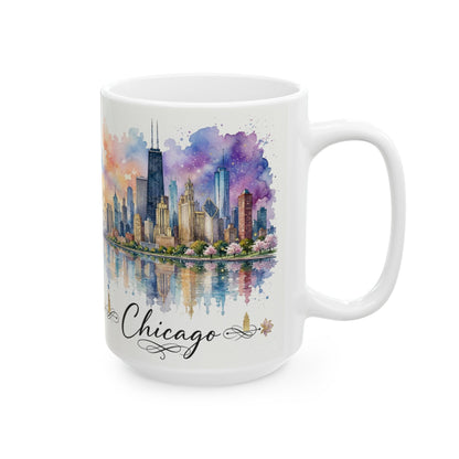 Wholesale #1 Chicago Skyline Mug – 15 oz Premium Souvenir Mug for Gift Shops & Retail Stores