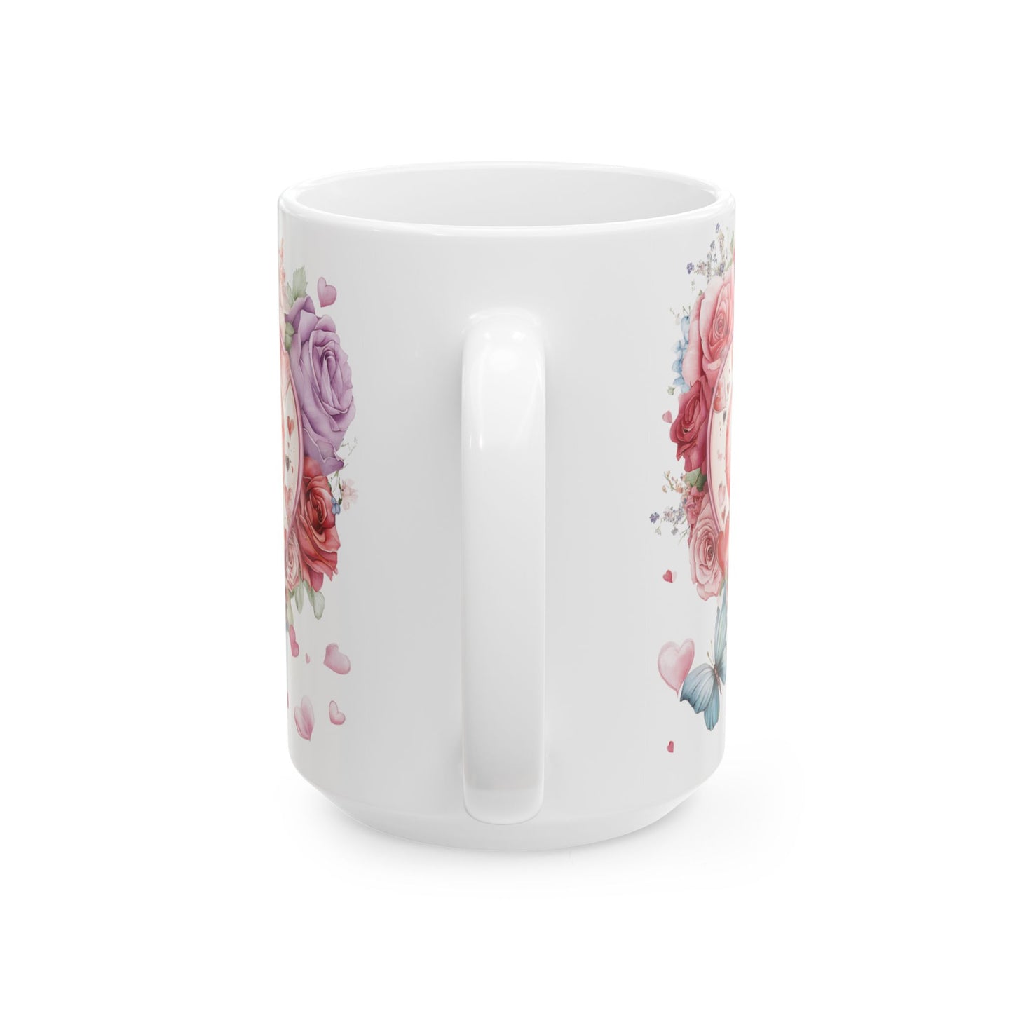 Blossom Heart Floral Coffee Mug – 15 oz Porcelian Gift Mug