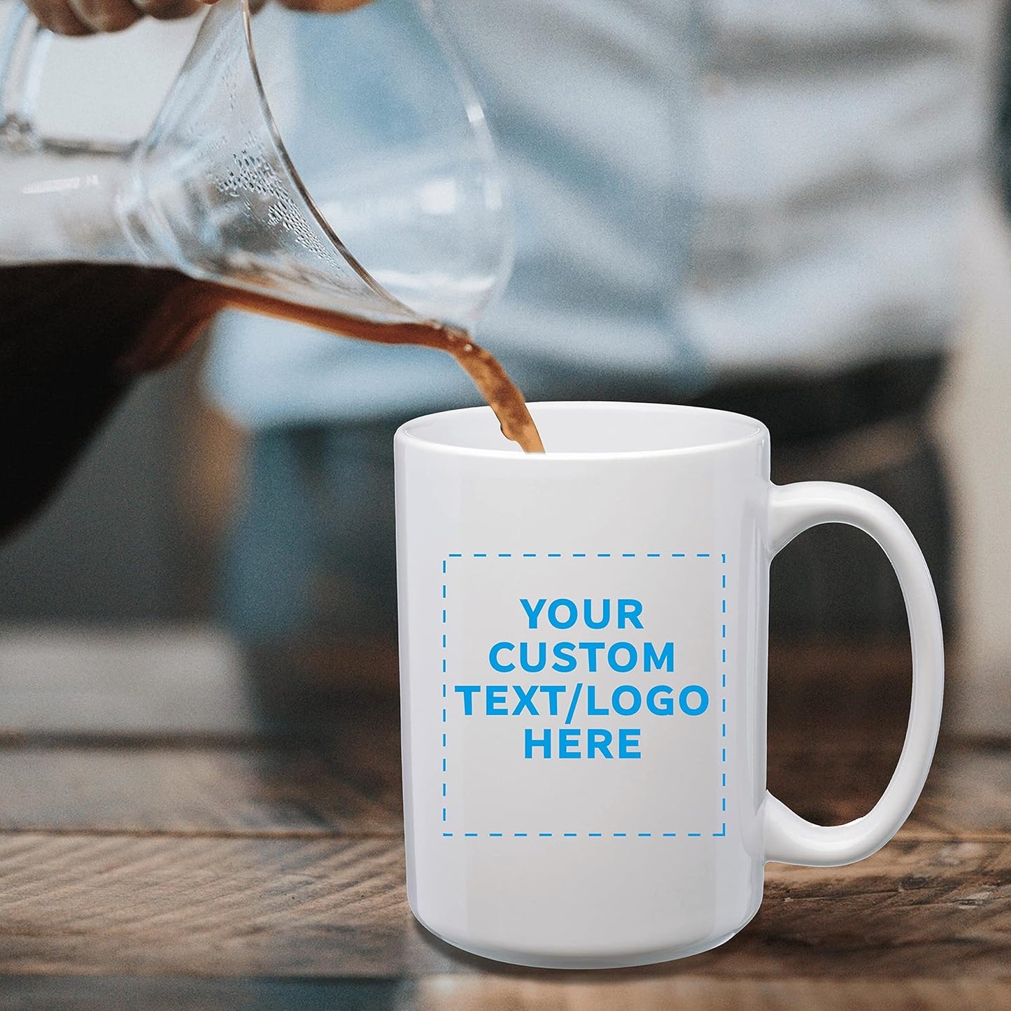 Personalized Mug Custom Text Photo Name Gift Coffee Mug Porcelian Cup 15 oz