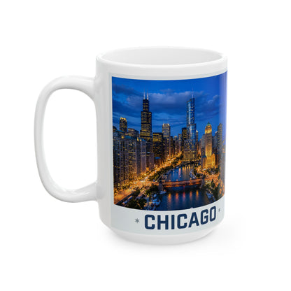 Wholesale Chicago Skyline  Mug – 15 oz Premium Souvenir Mug for Gift Shops & Retail Stores