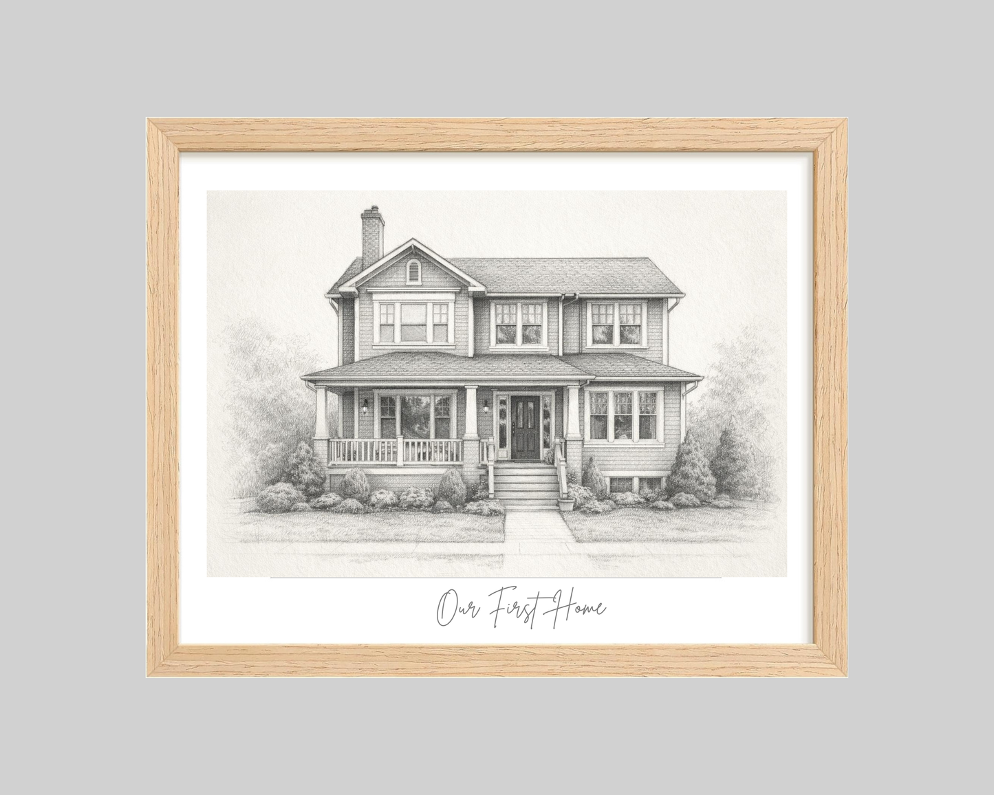 Home Portrait - Housewarming Gift, Home Painting, House Portrait, Realtor Closing Gift, New Home Gift Digital