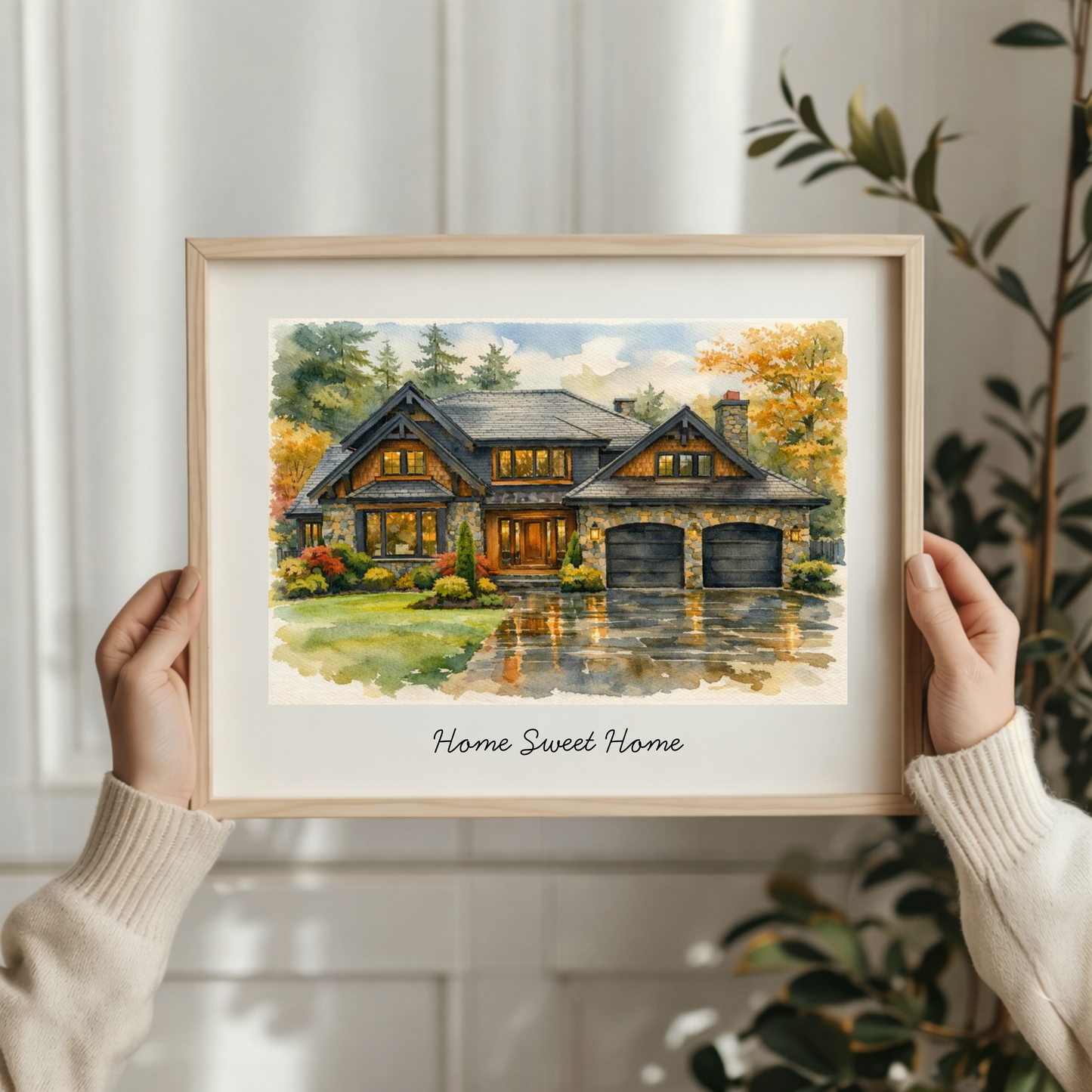Custom Watercolor House Portrait - 50% OFF