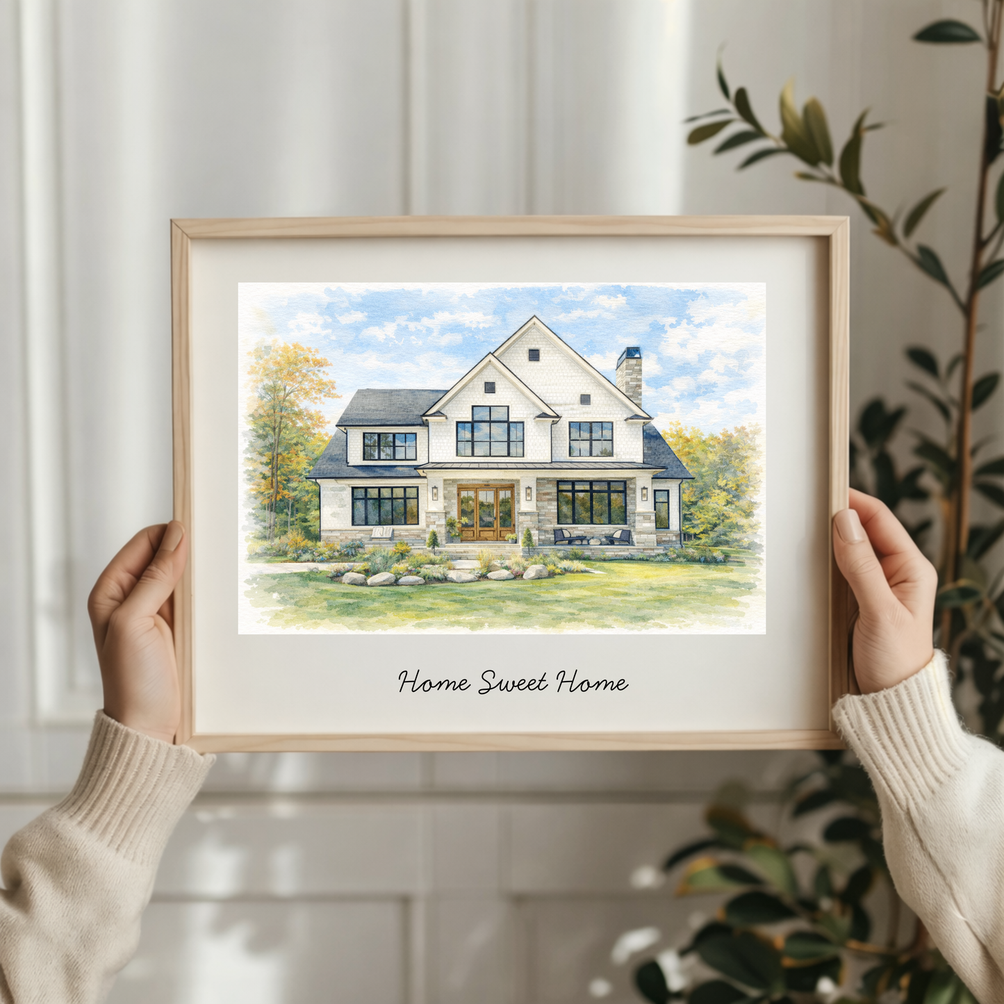 Custom Watercolor House Portrait - 50% OFF