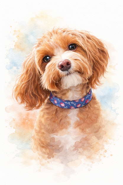 Pet Portrait - 8 styles| Dog Portrait | Custom Pet Portrait | Digital