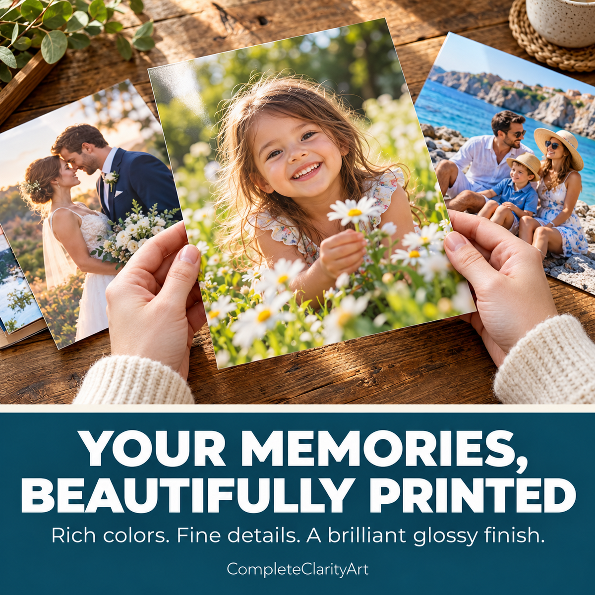 Custom 8×10 Glossy Photo Prints — Upload Your Photos