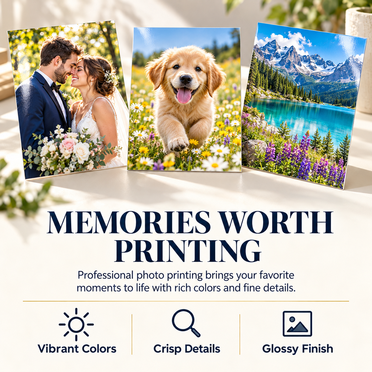 Custom 8×10 Glossy Photo Prints — Upload Your Photos