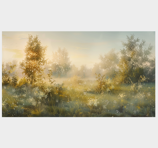 "Dawning Delight: Morning in the Forest" GICLEE ART PRINT