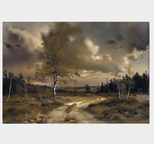 "Forest Road Before the Storm" GICLEE ART PRINT