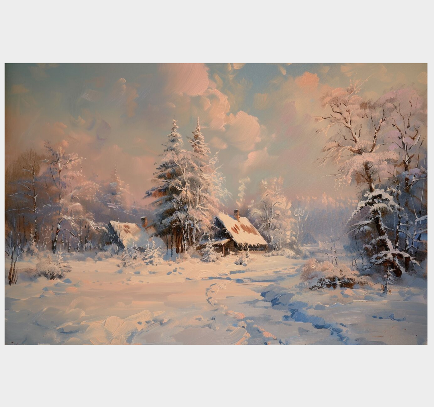 "Snowy Silence: A Forest's Tale" GICLEE ART PRINT