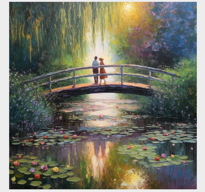 Monet style Bridge by Maya Ronick